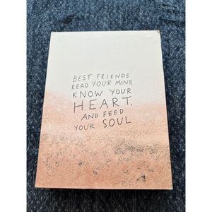 Open Road Best Friend Inspirational Plaque